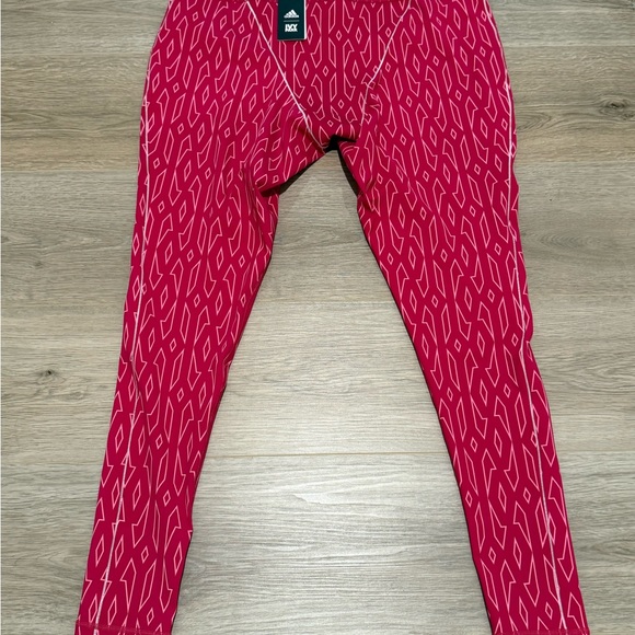 ADIDAS x IVY PARK Women’s Bold Pink and White Stripe Workout Pants Size 2XL